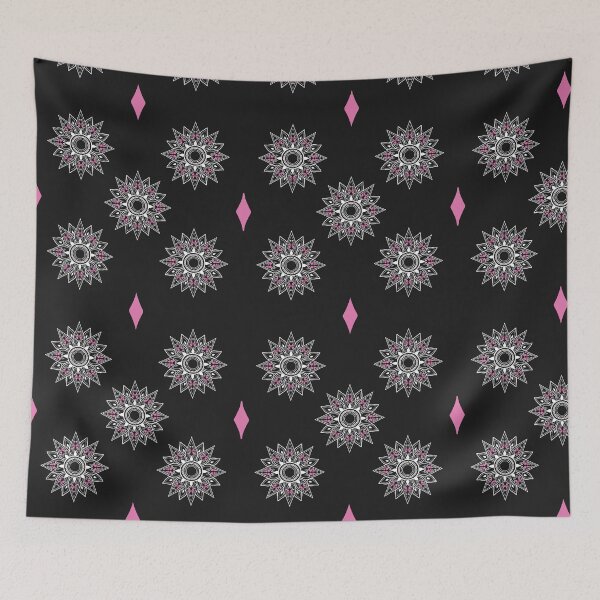 Item preview, Flower patterns white on black  designed and sold by Chaoticzarts.