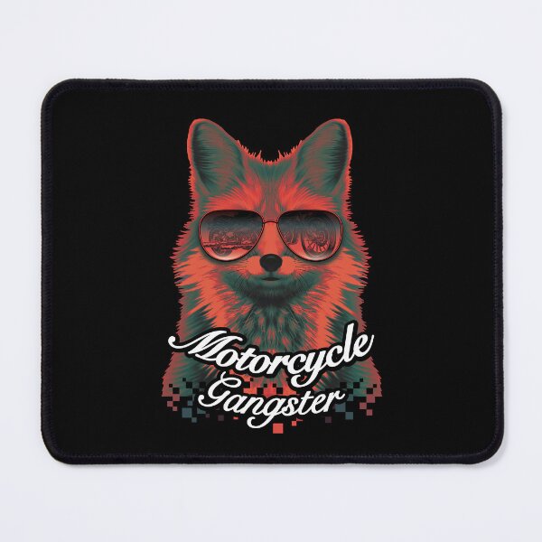 Item preview, Motorcycle gangster fox digital pixel vintage style designed and sold by SetthaSK.