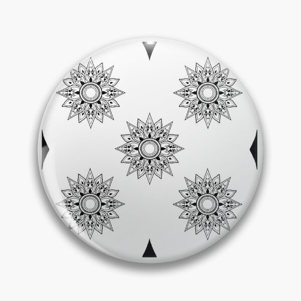 Item preview, Flower patterns black on white  designed and sold by Chaoticzarts.