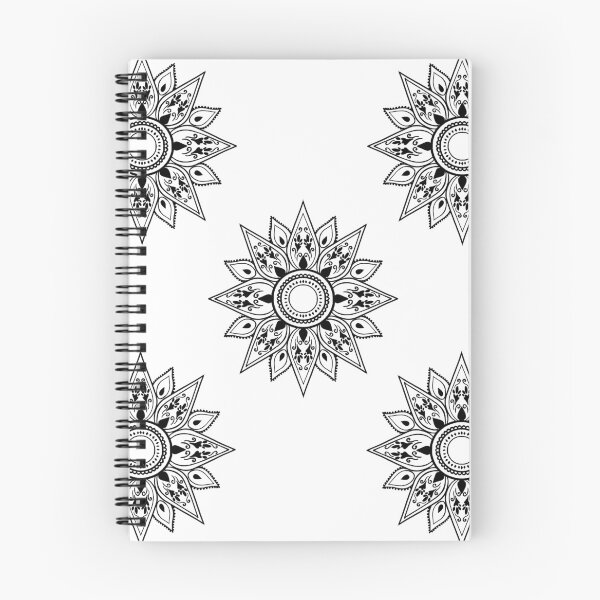 Item preview, Flower patterns black on white  designed and sold by Chaoticzarts.