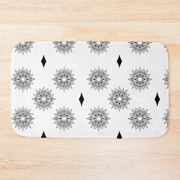 Item preview, Flower patterns black on white  designed and sold by Chaoticzarts.