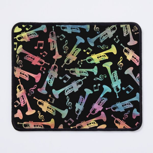 Item preview, Colorful Trumpet And Music Notes Pattern designed and sold by Primroaddesigns.