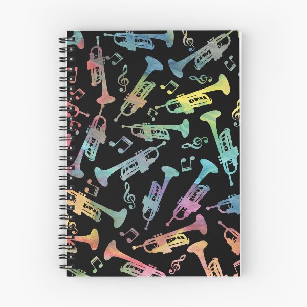 Item preview, Colorful Trumpet And Music Notes Pattern designed and sold by Primroaddesigns.