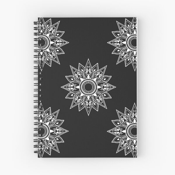 Item preview, Flower patterns white on black  designed and sold by Chaoticzarts.