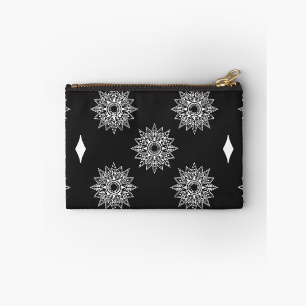 Item preview, Flower patterns white on black  designed and sold by Chaoticzarts.