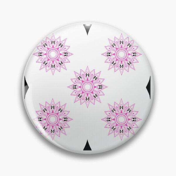 Item preview, Flower patterns pink on white  designed and sold by Chaoticzarts.
