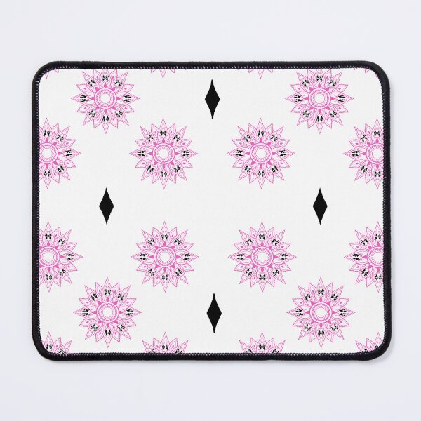 Item preview, Flower patterns pink on white  designed and sold by Chaoticzarts.