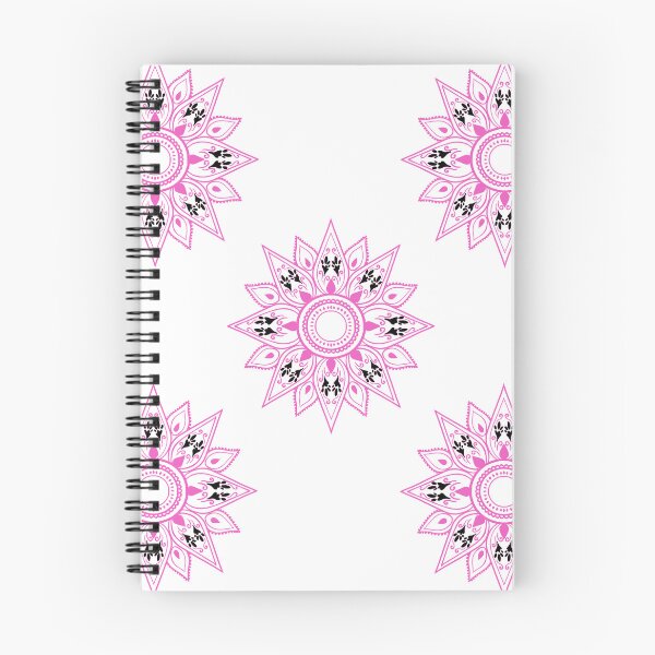 Item preview, Flower patterns pink on white  designed and sold by Chaoticzarts.