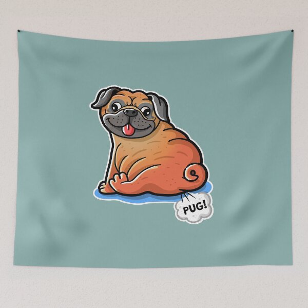 Item preview, Pug Fart - Dog Fart designed and sold by ChickKingdom.