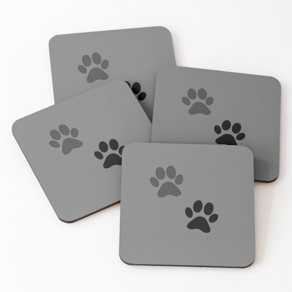 Item preview, dog's paws stickers - black and gray designed and sold by Kiniusia.