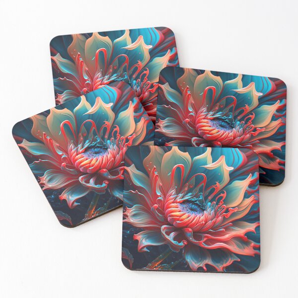 Item preview, Colorful Abstract Flower Art designed and sold by elnixart.