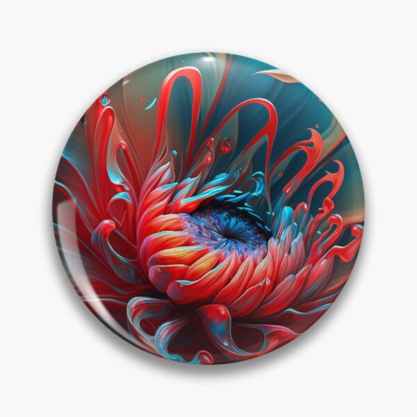 Item preview, Colorful Abstract Flower Art designed and sold by elnixart.