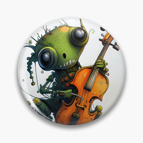 Item preview, "Gritty Grooves: The Robot Takes Center Stage" designed and sold by digitalbrosse.