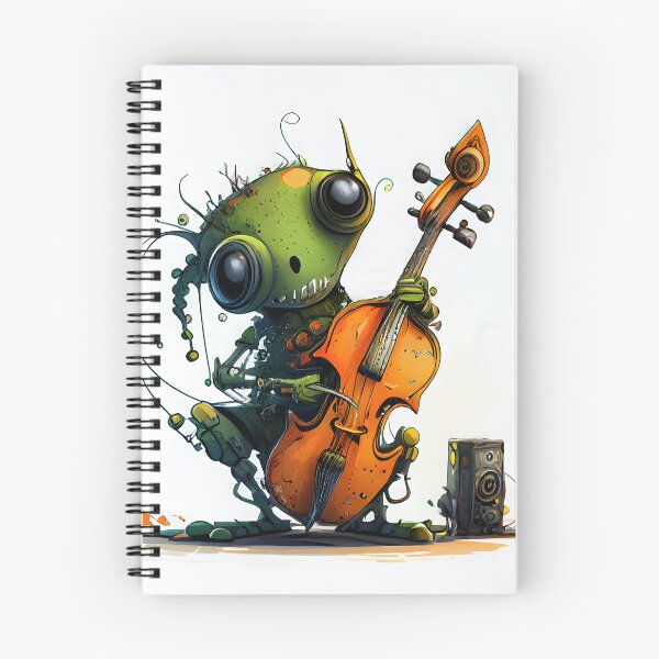 Item preview, "Gritty Grooves: The Robot Takes Center Stage" designed and sold by digitalbrosse.