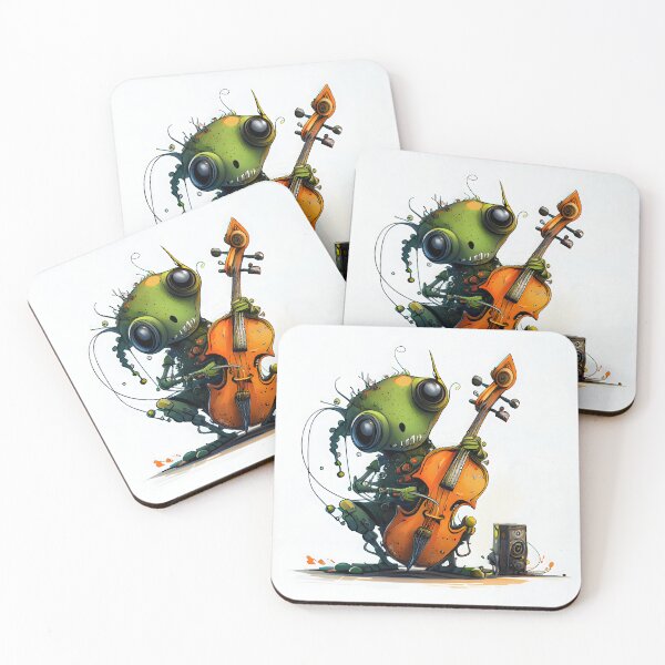 Item preview, "Gritty Grooves: The Robot Takes Center Stage" designed and sold by digitalbrosse.