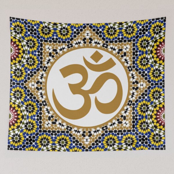Item preview, Om Symbol tapestry 2023 designed and sold by BeshooShop.