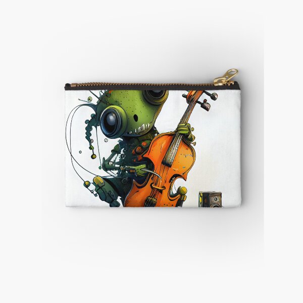 Item preview, "Gritty Grooves: The Robot Takes Center Stage" designed and sold by digitalbrosse.