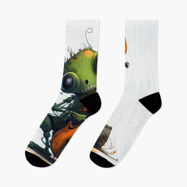 Item preview, "Gritty Grooves: The Robot Takes Center Stage" designed and sold by digitalbrosse.