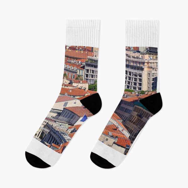 Item preview, French flag and church tower in Nice France designed and sold by goceris.
