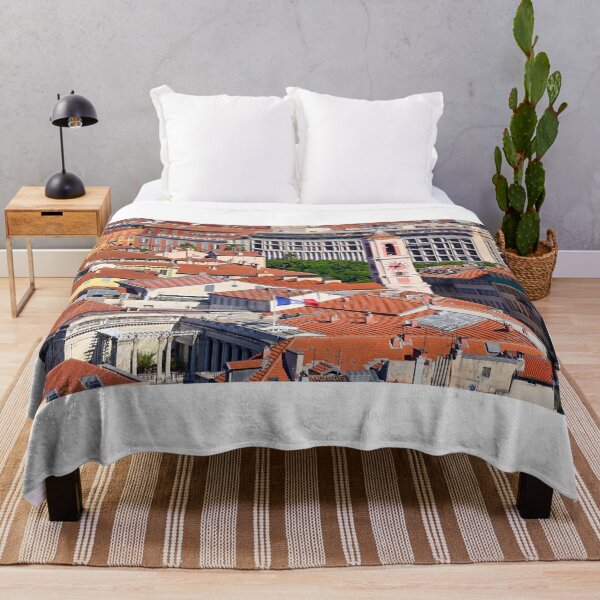 Item preview, French flag and church tower in Nice France designed and sold by goceris.