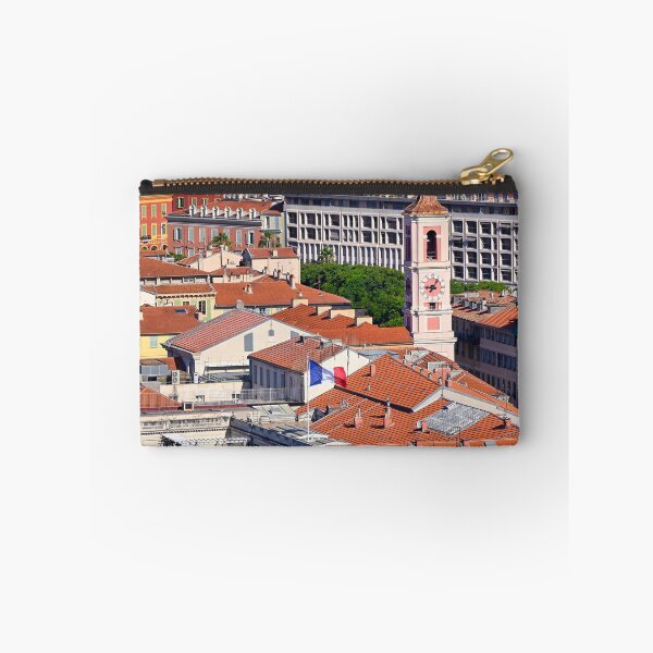Item preview, French flag and church tower in Nice France designed and sold by goceris.