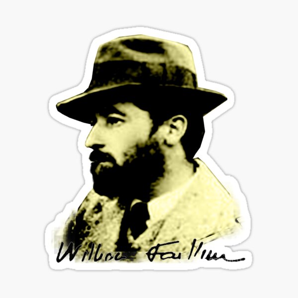 Faulkner – Bearded Young Bohemian Sticker