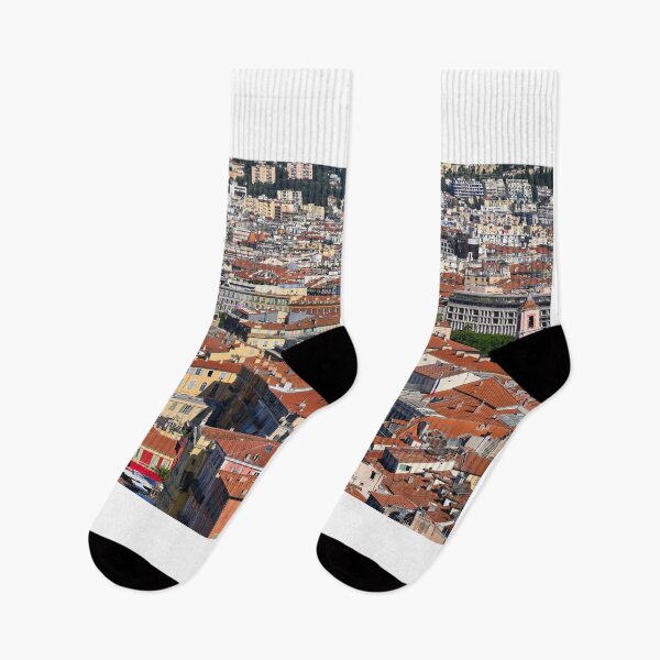 Item preview, Old buildings and church towers in Nice France designed and sold by goceris.