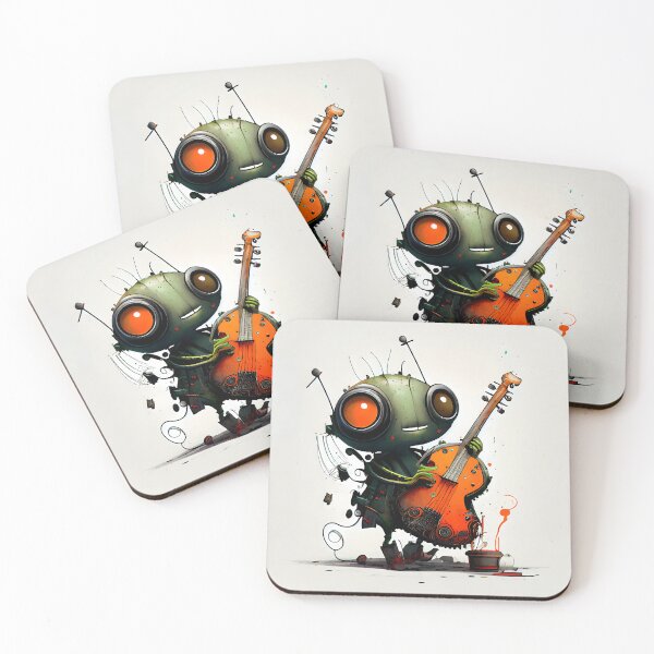 Item preview, "Inked in Sound: The Artistic Expression of the Robot's Music" designed and sold by digitalbrosse.