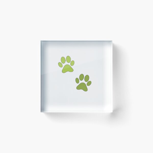 Item preview, dog's paws stickers - lime designed and sold by Kiniusia.