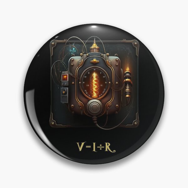 Item preview, Voltage is Current over Resistance - A Steampunk Design designed and sold by Mindful-Designs.
