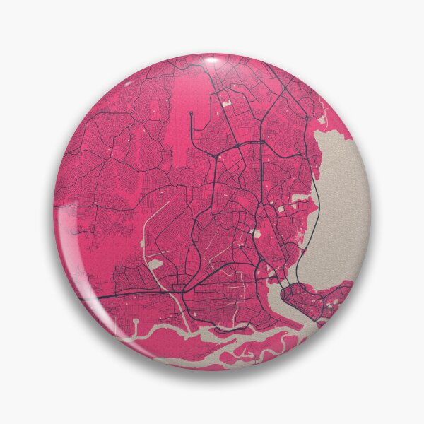 Item preview, Lagos City Map of Nigeria  - Blossom designed and sold by deMAP.