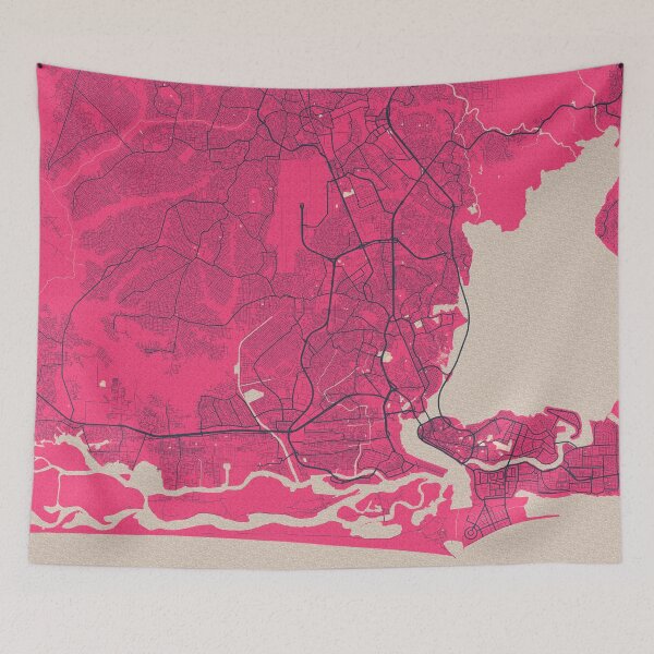 Item preview, Lagos City Map of Nigeria  - Blossom designed and sold by deMAP.