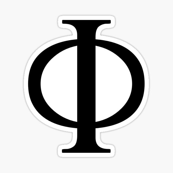 Item preview, Phi symbol - Greek alphabet  designed and sold by discovernet.