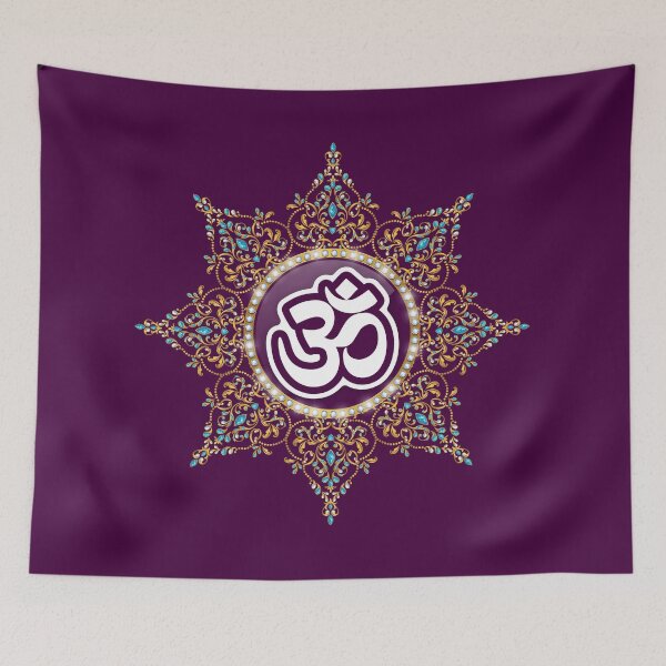 Item preview, Om Symbol tapestry 2023 designed and sold by BeshooShop.