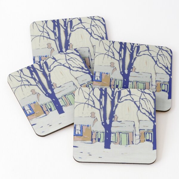 Item preview, Houses in Winter by Lawren Harris designed and sold by TheRedVineyard.
