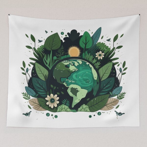 Item preview, Nature-Inspired Earth Day Minimalist Design designed and sold by AniMangArt.