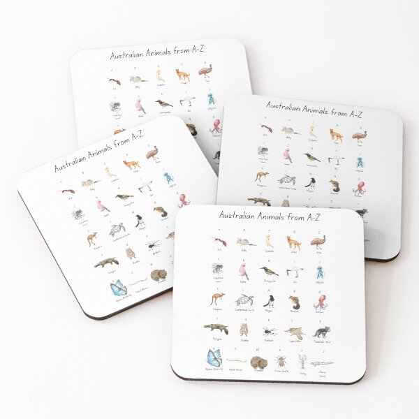 Item preview, Australian Animals A-Z designed and sold by Quoteeble.