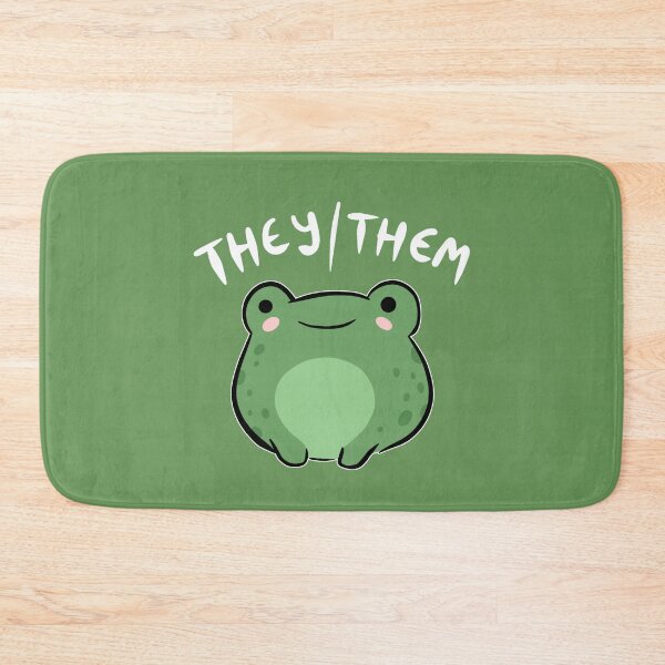 Item preview, They/Them Pronoun Frog: A Kawaii Nonbinary Gift Celebrating Queer Aesthetics, Demigirls, Demiboys, and Transgender LGBTQ Pride designed and sold by MinistryOfFrogs.