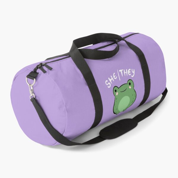 Item preview, She/They Pronoun Frog: Cute Nonbinary Queer Aesthetic Gift for Kawaii Demigirls, Demiboys, and Supporters of Transgender and LGBTQ Pride designed and sold by MinistryOfFrogs.