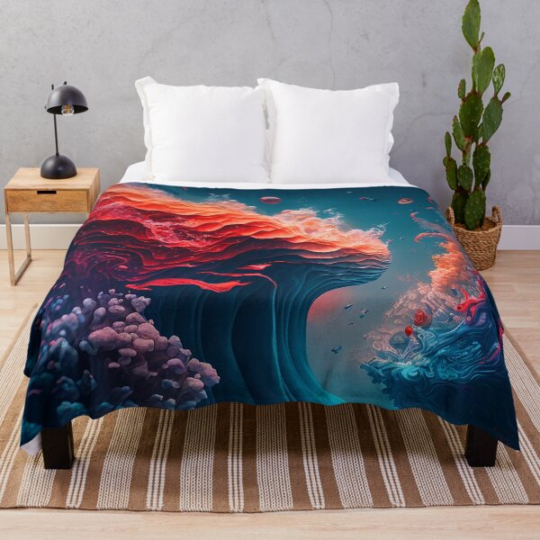 Item preview, TIDAL - Colorful Abstract Wave Art designed and sold by elnixart.