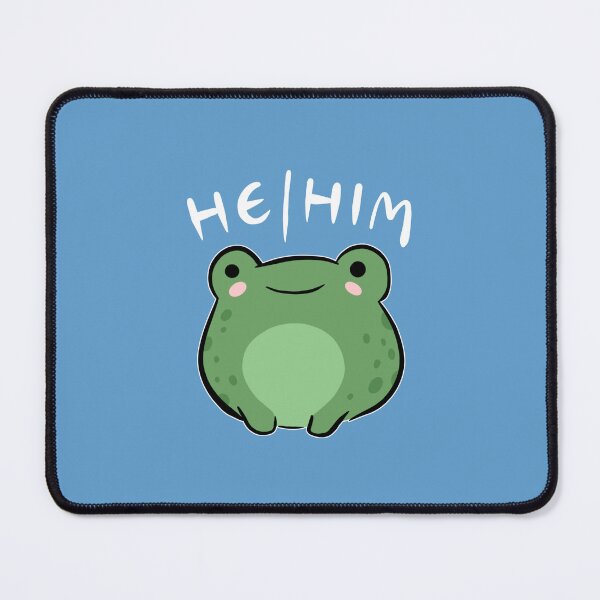Item preview, He/Him Pronoun Frog: Cute Kawaii Aesthetic Celebrating Queer, Trans, and LGBTQ Pride designed and sold by MinistryOfFrogs.