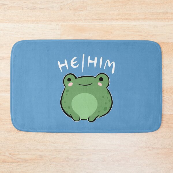 Item preview, He/Him Pronoun Frog: Cute Kawaii Aesthetic Celebrating Queer, Trans, and LGBTQ Pride designed and sold by MinistryOfFrogs.