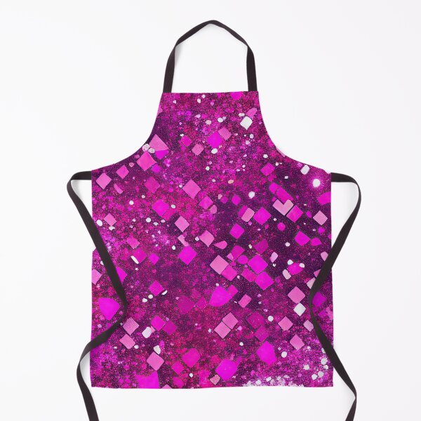 Item preview, Brilliant Magenta and Hot Pink Bling Squares Pattern designed and sold by ArtistaCats.
