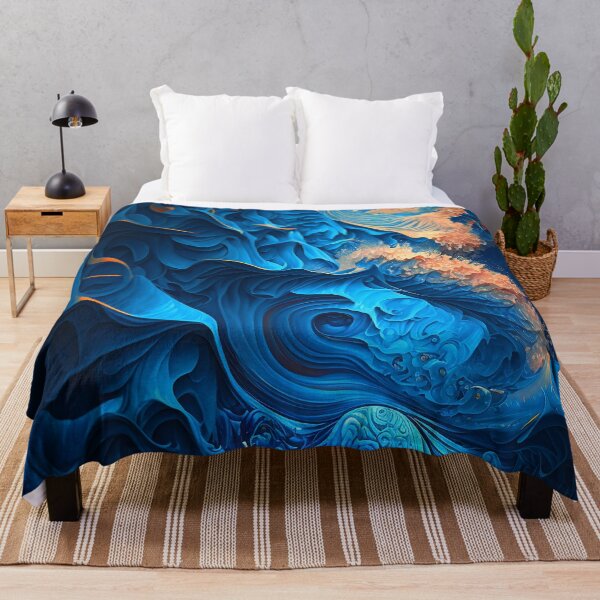 Item preview, TIDAL - Colorful Abstract Wave Art designed and sold by elnixart.