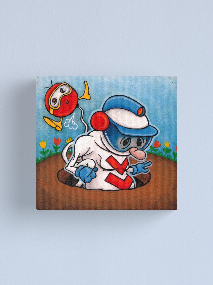 Alternate view of DigDug Canvas Print