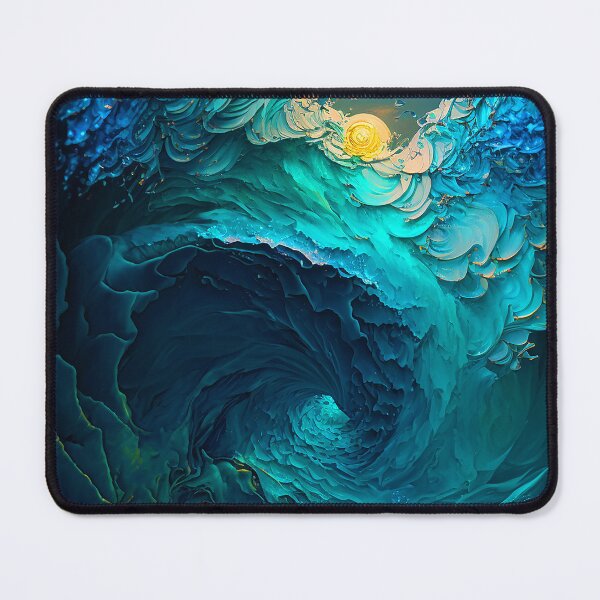 Item preview, TIDAL - Colorful Abstract Wave Art designed and sold by elnixart.
