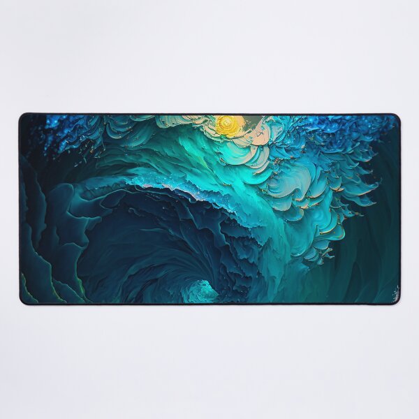 Item preview, TIDAL - Colorful Abstract Wave Art designed and sold by elnixart.