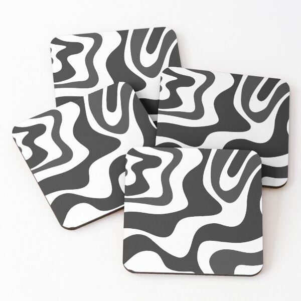 Item preview, liquid pattern - black and gray designed and sold by Kiniusia.