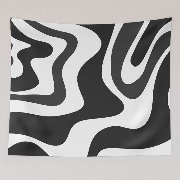 Item preview, liquid pattern - black and gray designed and sold by Kiniusia.