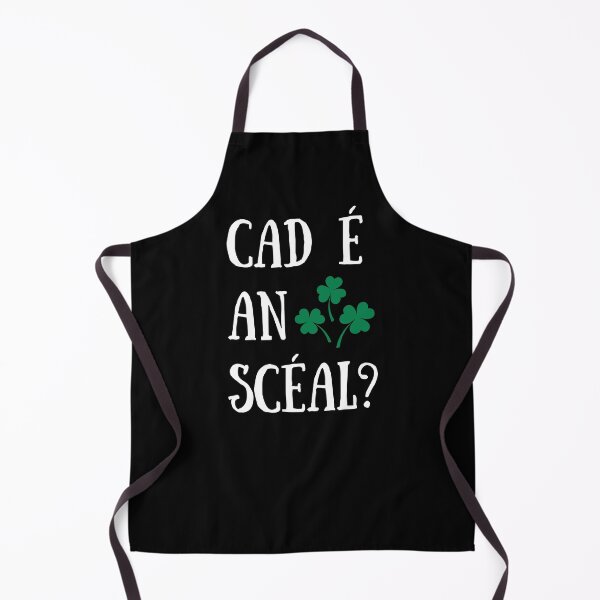 Item preview, Cad é an Sceal? Irish Language Gaeilge Shamrock designed and sold by Irishprints.